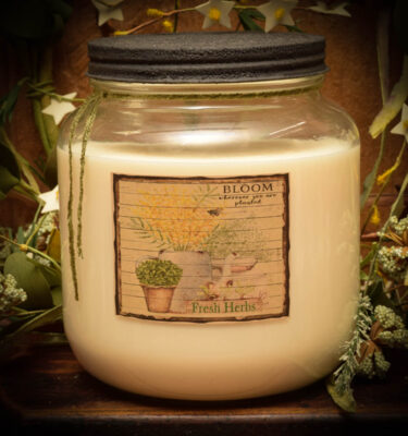 fresh herbs 64 oz jar candle