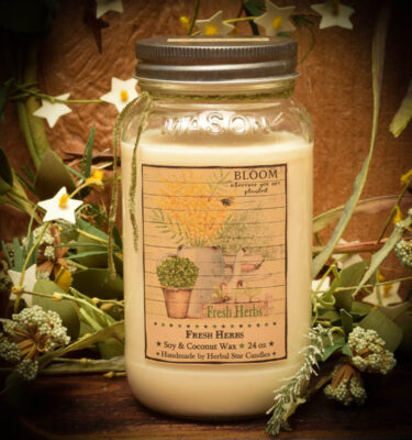 Fresh Herbs 24 oz jar candle