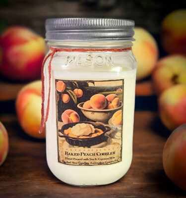 Peach 16 oz jar candle