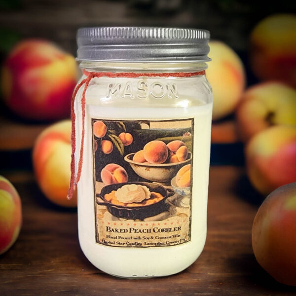 Peach 16 oz jar candle