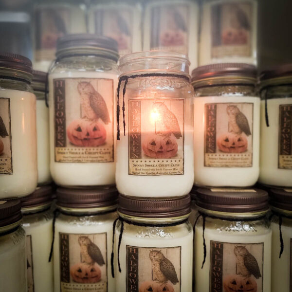 Spooky Smoke and Creep Clove Jar Candle-64 oz - Image 4