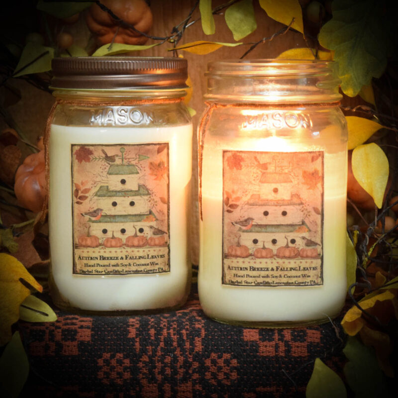 Falling Leaves Scent Collection Herbal Star Candles