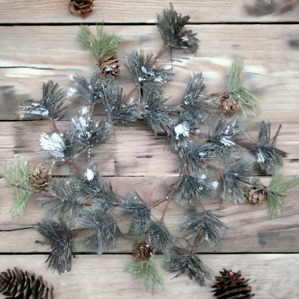 Alpine Snow Candle Ring Wreath-4.5 inch - Image 5