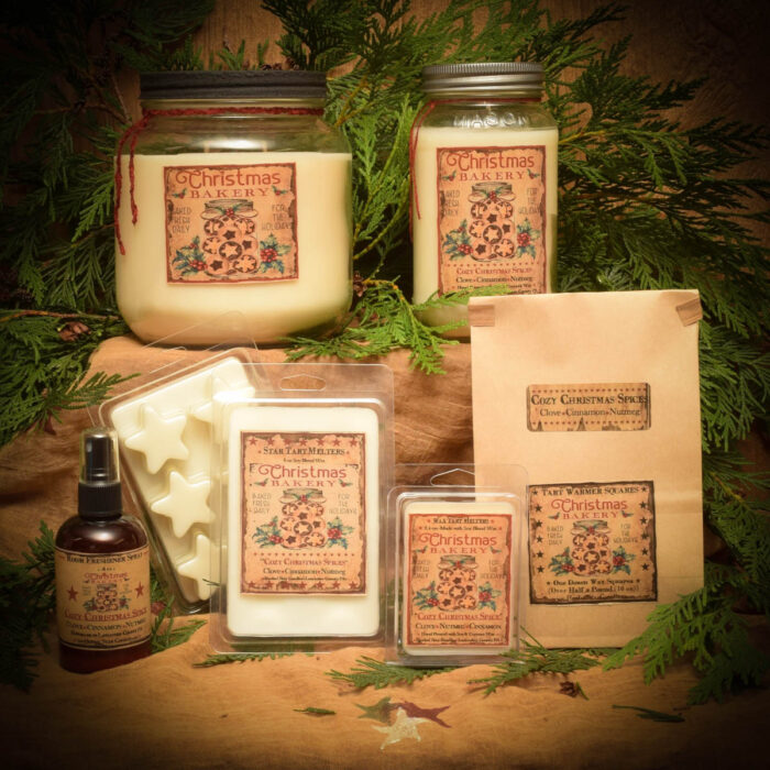 Cozy Christmas Spices Scent Collection Herbal Star Candles
