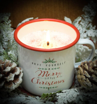 Merry Christmas Mug Candle