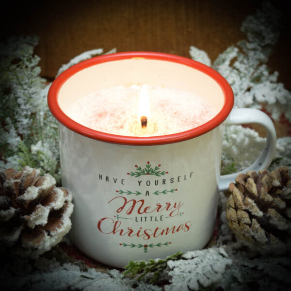 Merry Christmas Mug Candle