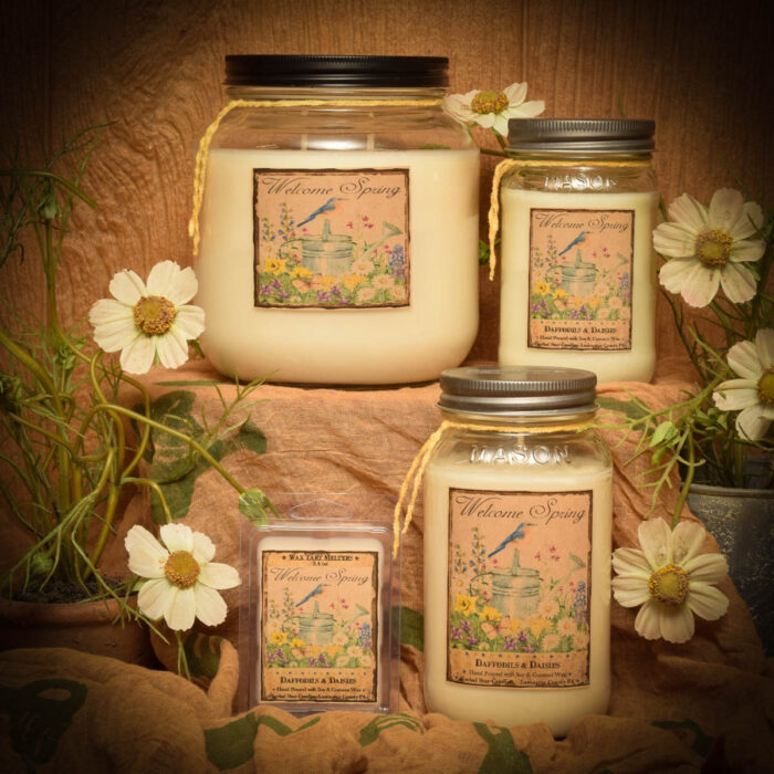 Daffodils and Daisies Scent Collection Herbal Star Candles