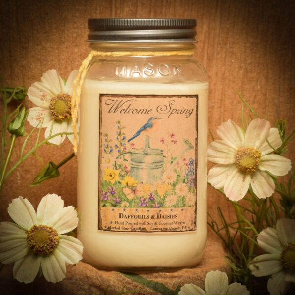 Daffodils and Daisies 24 oz Jar candle