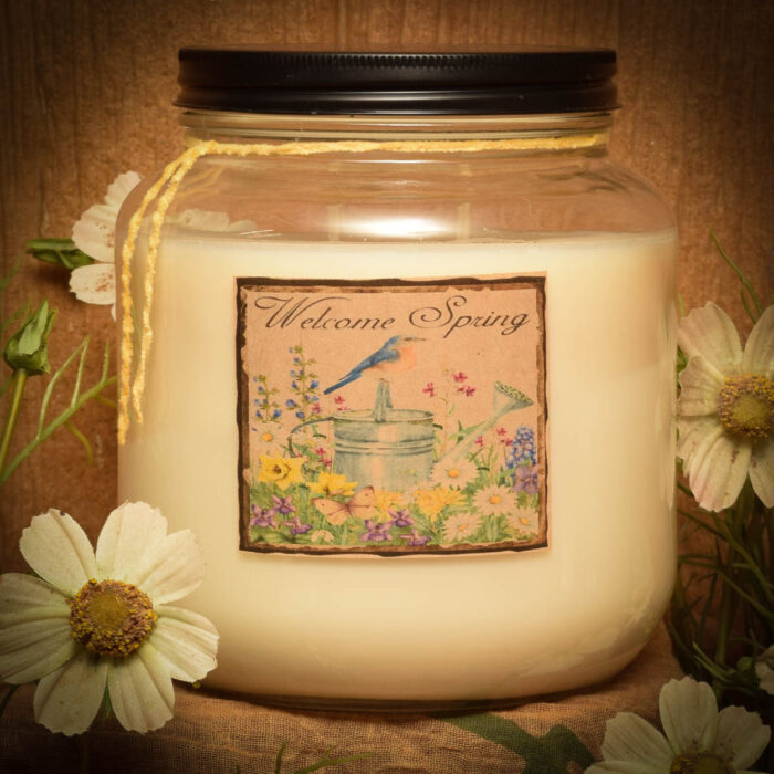 Daffodils and Daisies Jar Candle64 oz Herbal Star Candles