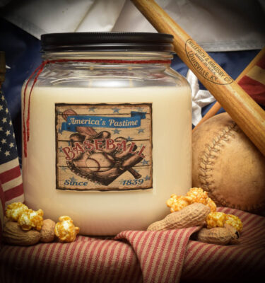 baseball 64 oz jar candle