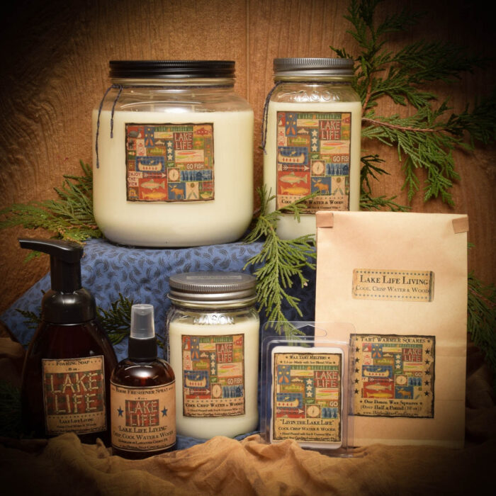 Lake Life Living Scent Collection Herbal Star Candles