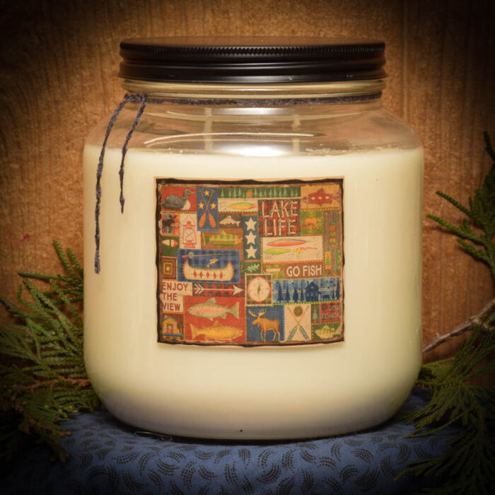 Lake Life Living Jar Candle64 oz Herbal Star Candles