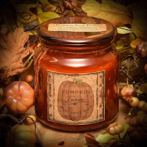 Pumpkin Star Patch Apothecary Jar