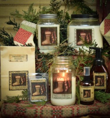 Spruce and Citrus Stockings scent collection