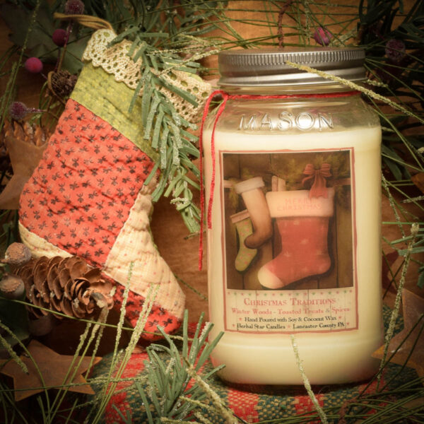 Christmas Traditions 24 oz Jar Candle