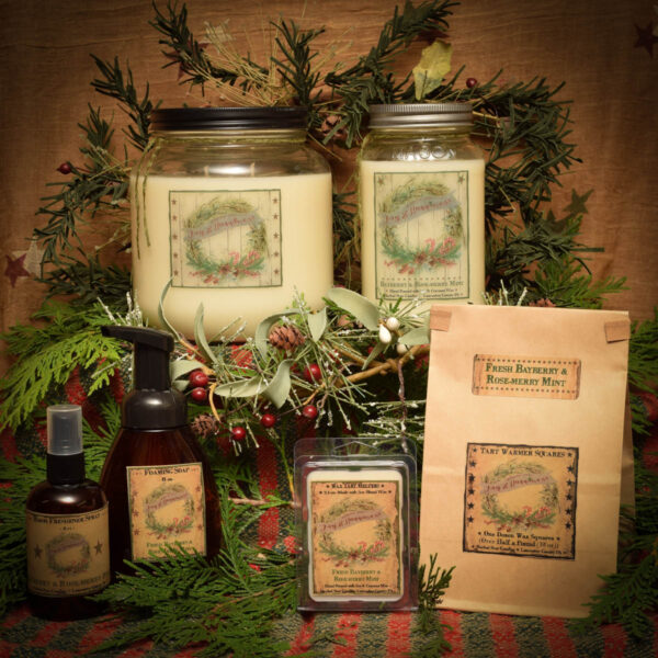 Fresh Bayberry and Rosemary Mint scent collection