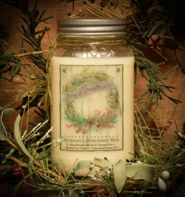 Fresh Bayberry and Rosemary Mint 24 oz Jar Candle