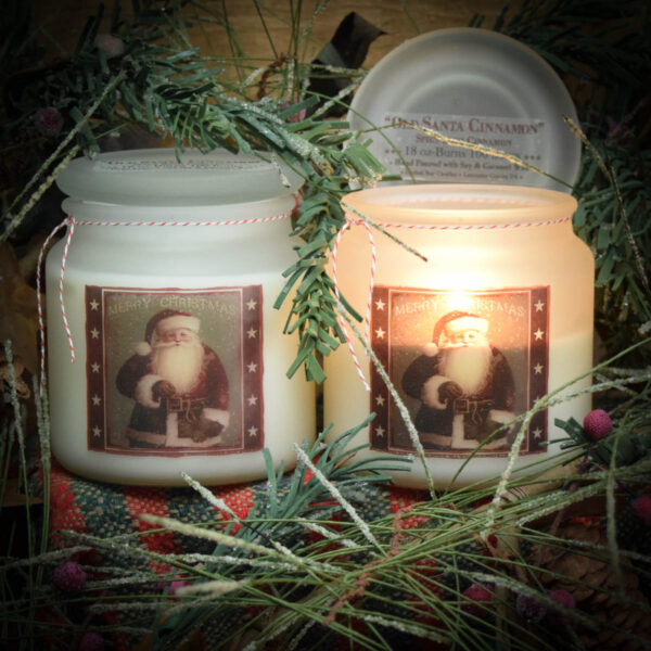 Old Santa Cinnamon Frosted Apothecary Jar - Image 2