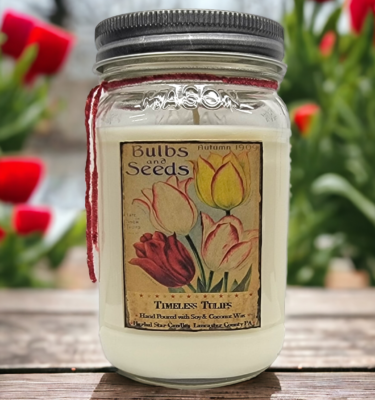 Timeless Tulips 16 oz Jar candle