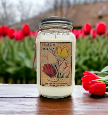 Timeless Tulips 24 oz Jar Candle