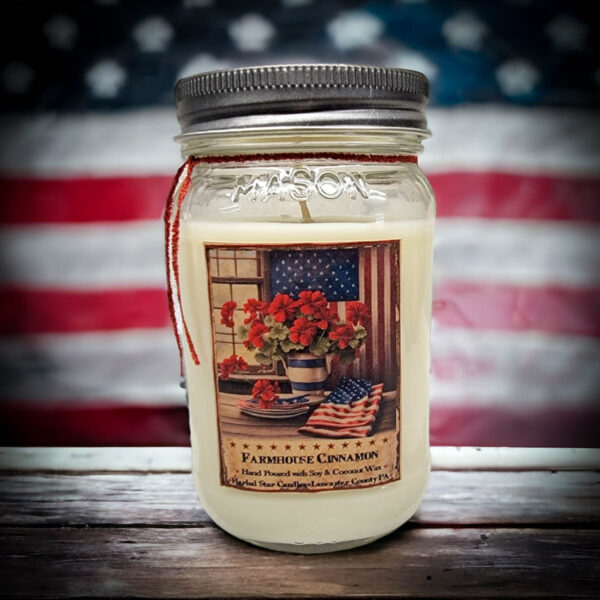 Farmhouse Cinnamon 16 oz jar candle