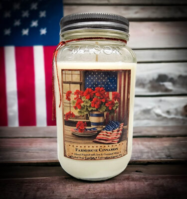 Farmhouse Cinnamon 24 oz jar candle