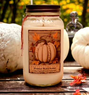 Pumpkin Maple Scones 24 oz jar candle