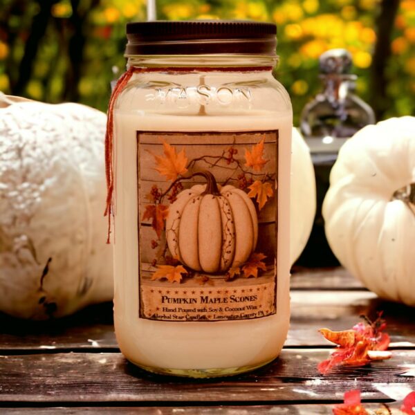 Pumpkin Maple Scones 24 oz jar candle