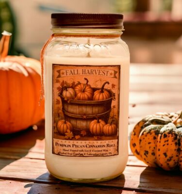 harvest 24 oz jar candle