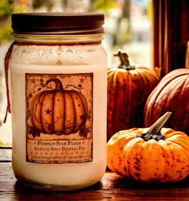 Pumpkin Star Patch 16 oz Jar candle