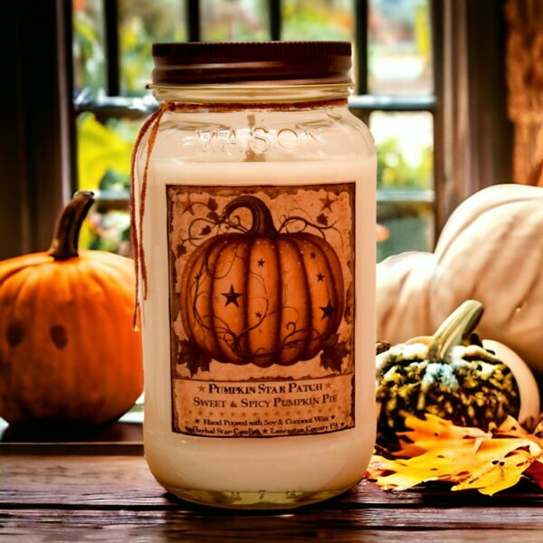 Pumpkin Star Patch 24 oz Jar candle