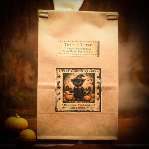 Trick Or Treat with Black Cat Label bag of 12 tarts
