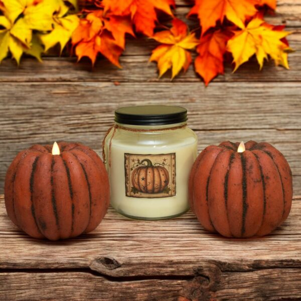 Moving Flame Pumpkin candles