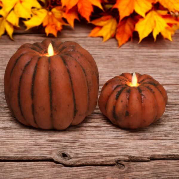 Moving Flame Pumpkin candles