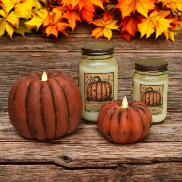 Moving Flame Pumpkin candles