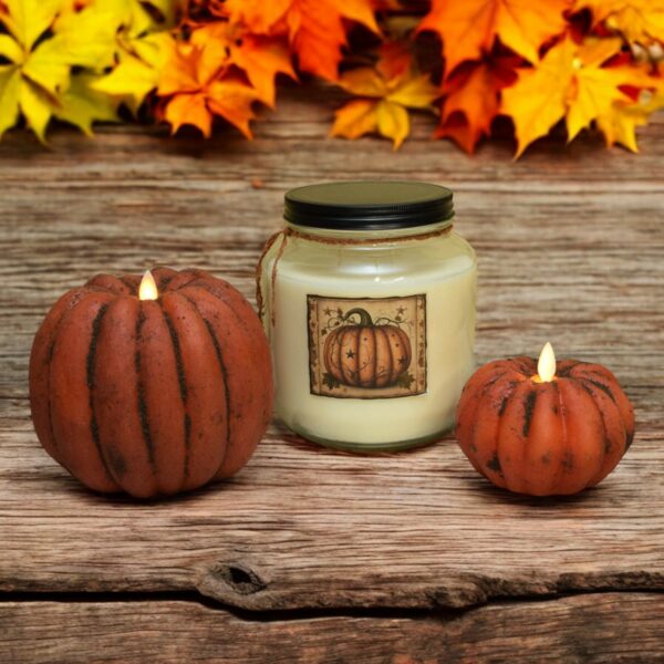Moving Flame Pumpkin candles