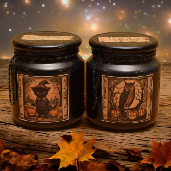 Black Apothecary Jar candles