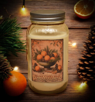 Orange Clove and Spices 24 oz jar candle
