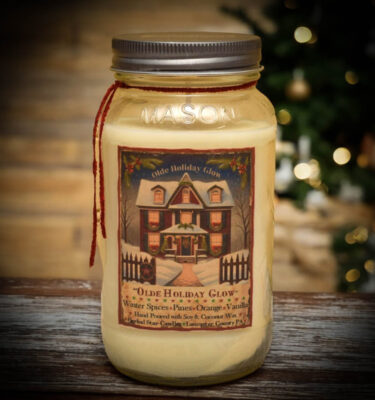 Olde Holiday Glow 24 oz jar candle