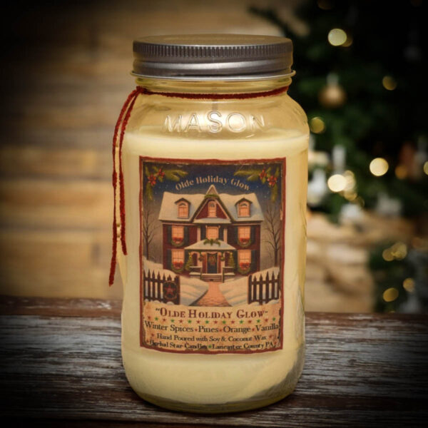 Olde Holiday Glow 24 oz jar candle