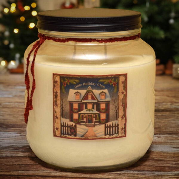 Olde Holiday Glow 64 oz jar candle