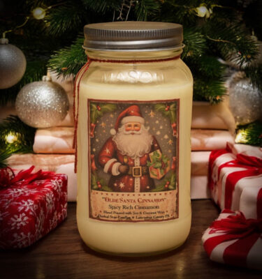 Old Santa Cinnamon 24 oz Jar Candle