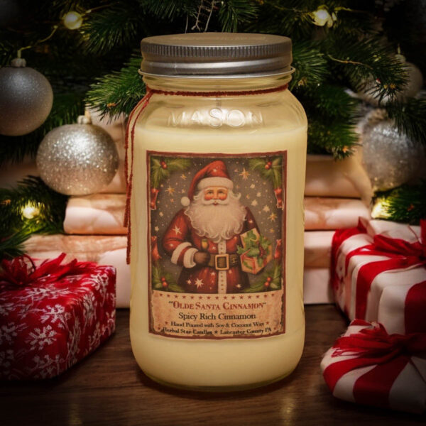 Old Santa Cinnamon 24 oz Jar Candle