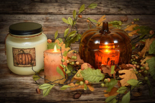 Amber Pumpkin Storage Jar - Image 4