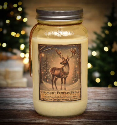 Prancer's Pumpkin Bread 24 oz Jar Candle