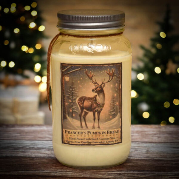 Prancer's Pumpkin Bread 24 oz Jar Candle
