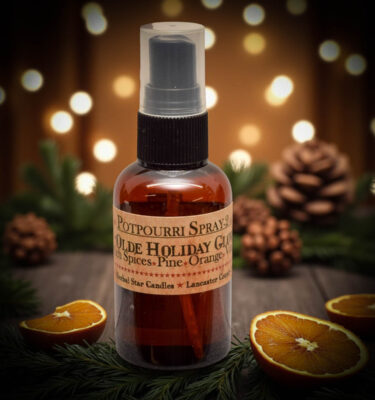 Olde Holiday Glow refresher spray – concentrated fragrance for potpourri renewal