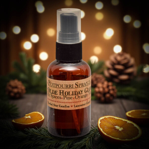 Olde Holiday Glow refresher spray – concentrated fragrance for potpourri renewal