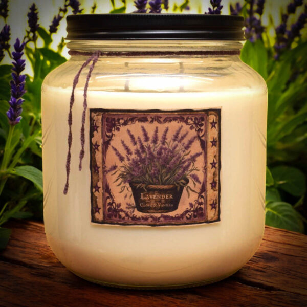 Lavender, Clove and Vanilla 64 oz Jar Candle