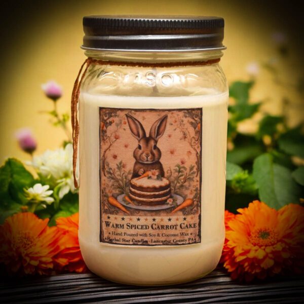 carrot cake 16 oz jar candle